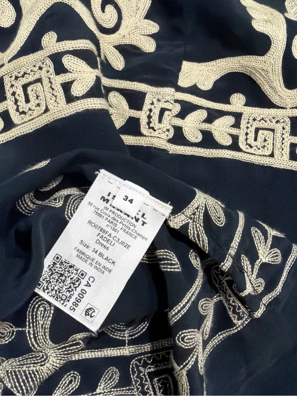 Isabel Marant Etoile Fadeli embroidered crepe tunic dress - Picture 8 of 12